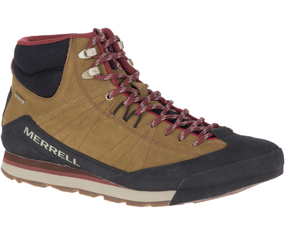 Merrell Støvler Herre - Catalyst Mid Suede Waterproof - Brune/Sort - OTN743125